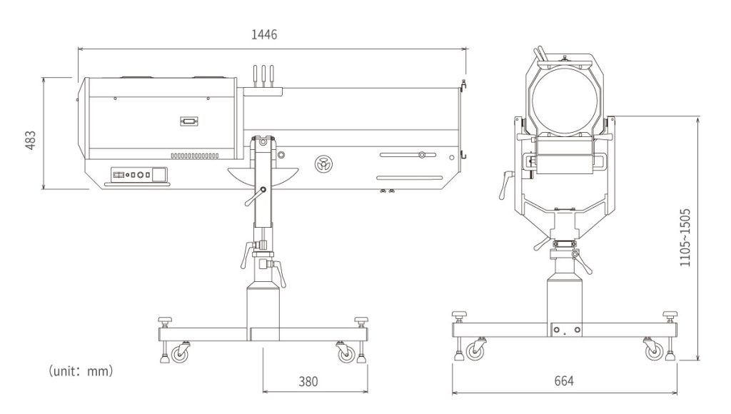 xb 2000 2000w xenon followspot