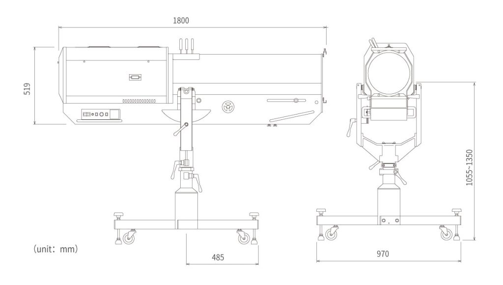xb 3000 3000w xenon followspot